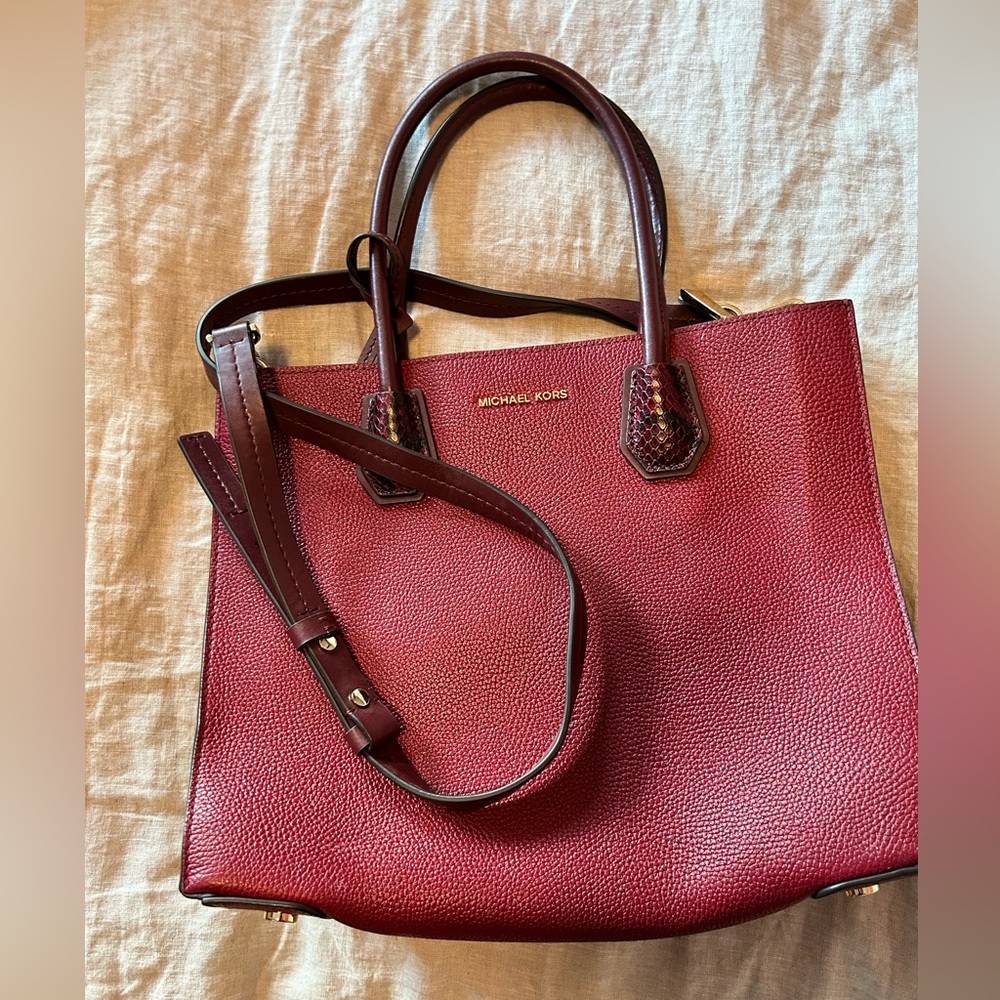 Michael Kors Maroon Red Purse